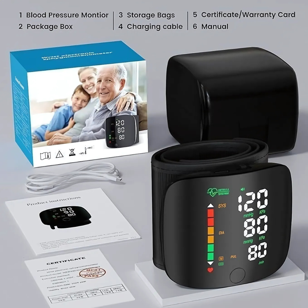 Smart Wrist Blood Pressure Monitor
