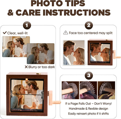 Personalized Custom Photo Flip Box