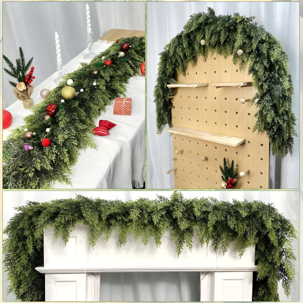 6FT Winter Cedar Garland