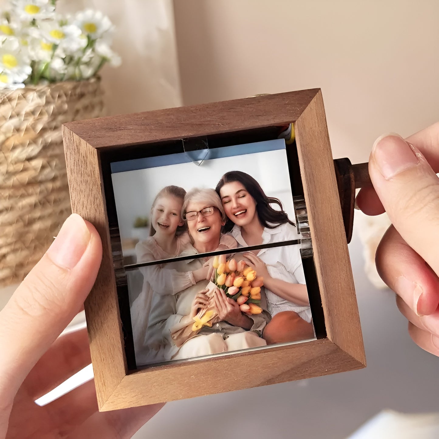 Personalized Custom Photo Flip Box